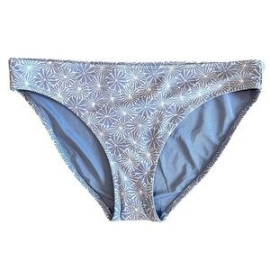 Aerie Large NWT blue geometric floral bikini bottoms swimsuit modest full cover